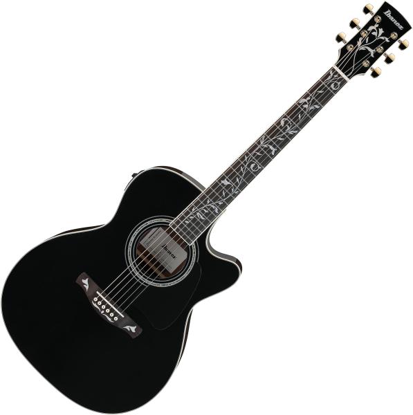 Ibanez Artwood AC391RCE BKH - black top Folk guitar