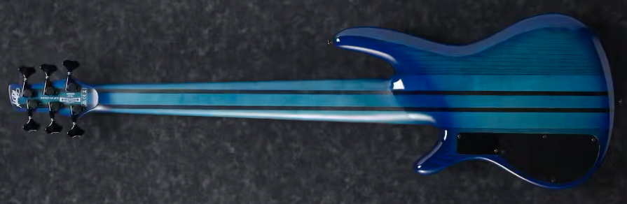 Ibanez Adam Nitti Anb306 Signature 6c Active Bartolini Pur - Transparent Blue - Basse Électrique Solid Body - Variation 1