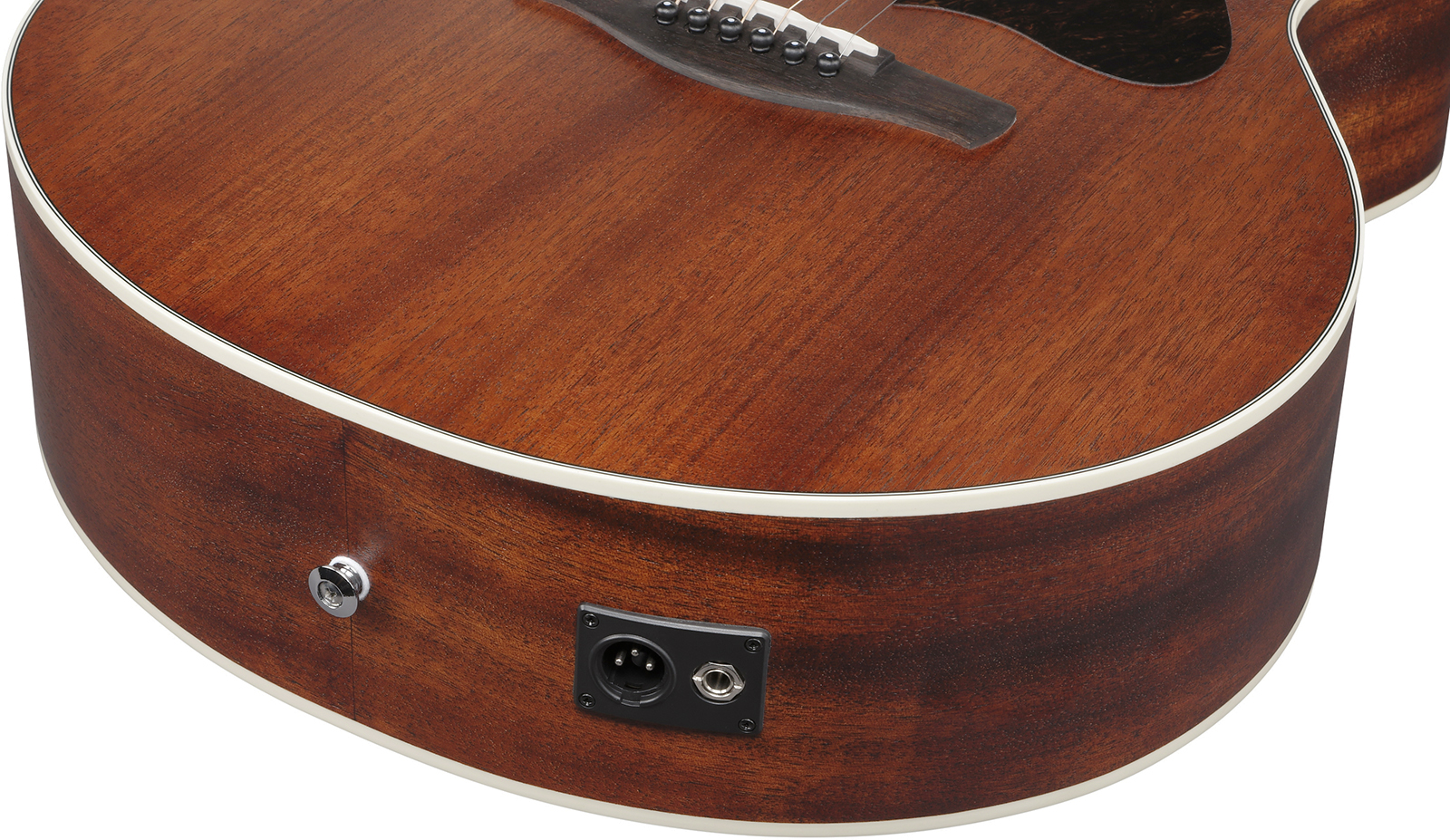 Ibanez Ae140 Opn Concert Thinline Cw Tout  Okoume Lau - Open Pore Natural - Guitare Folk - Variation 3