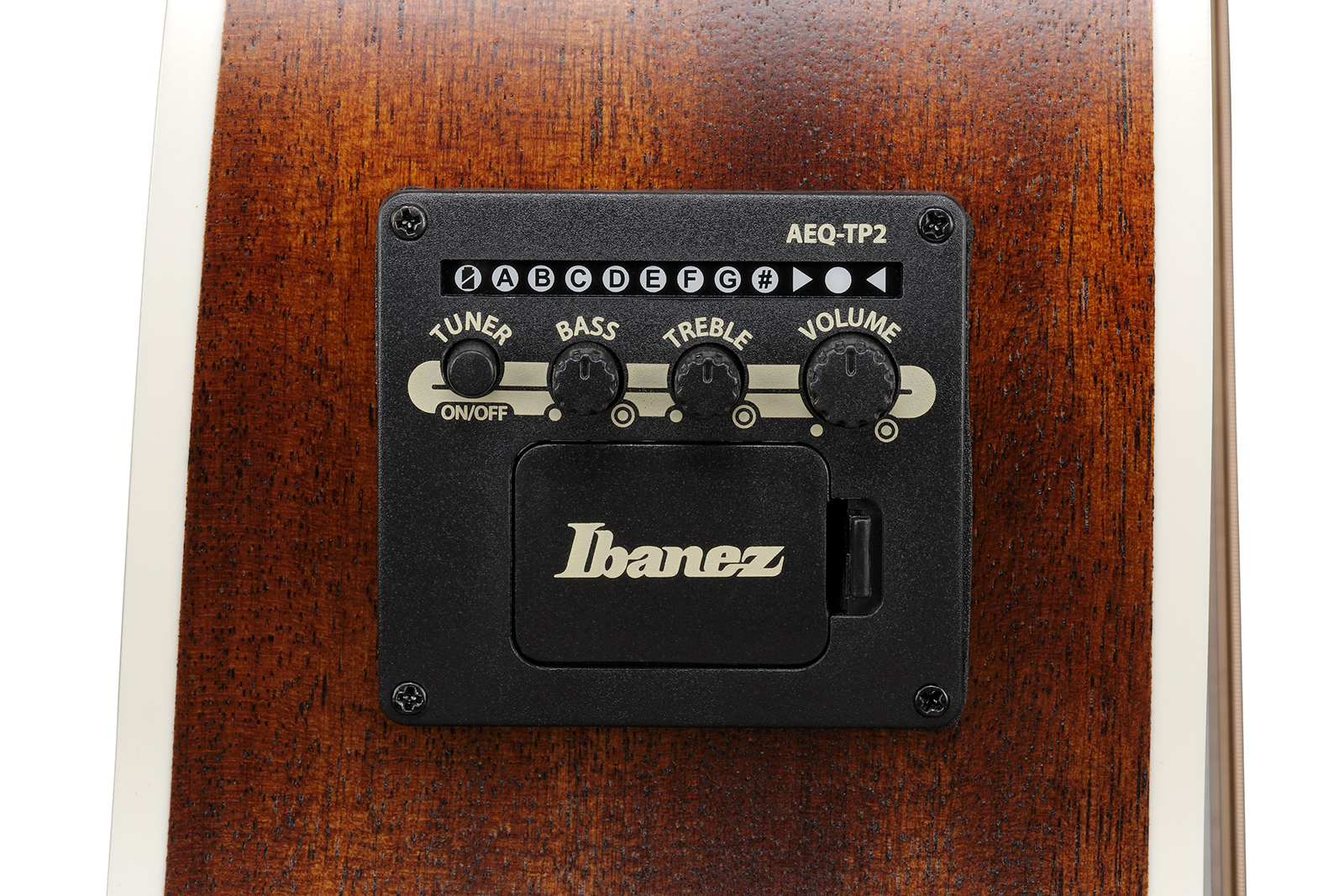 Ibanez Ae140 Opn Concert Thinline Cw Tout  Okoume Lau - Open Pore Natural - Guitare Folk - Variation 4