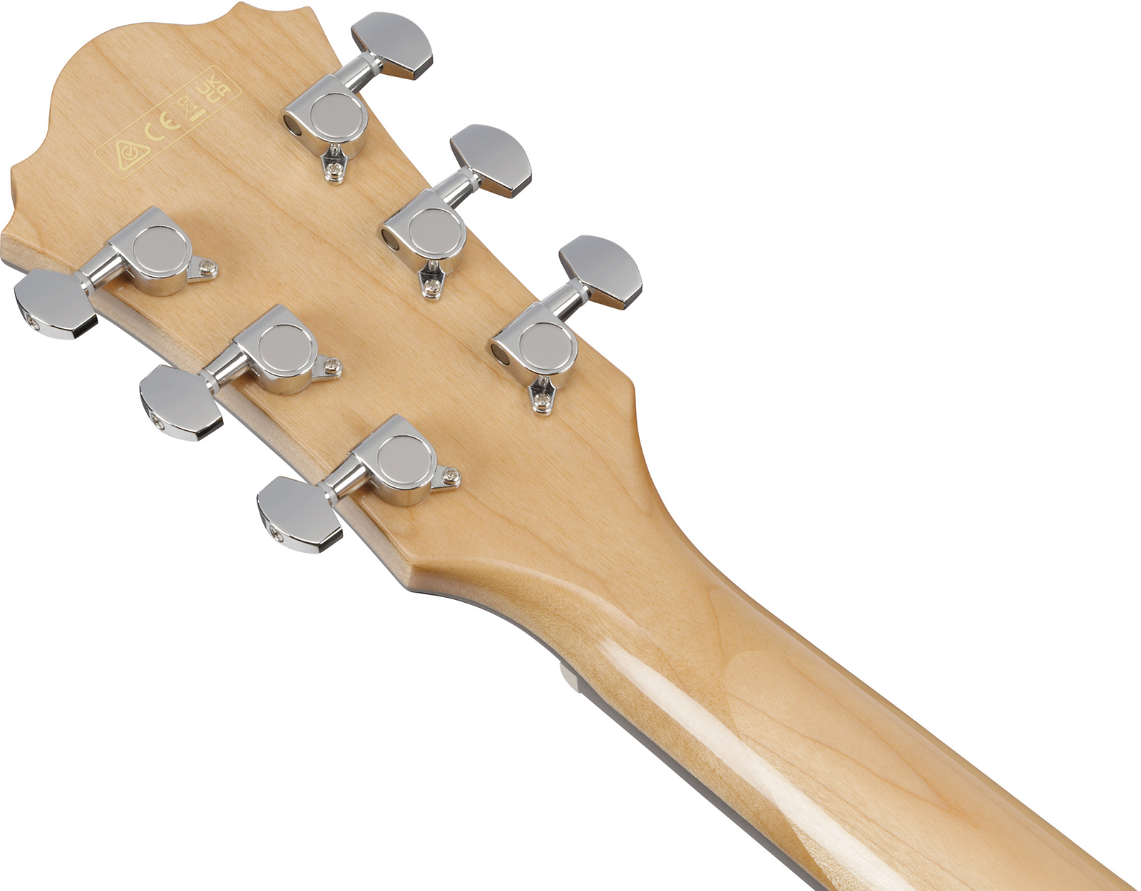 Ibanez Ae170 Ntr Concert Thinline Cw Epicea Erable Ova - Natural Top, Transparent Red Back - Guitare Folk - Variation 6