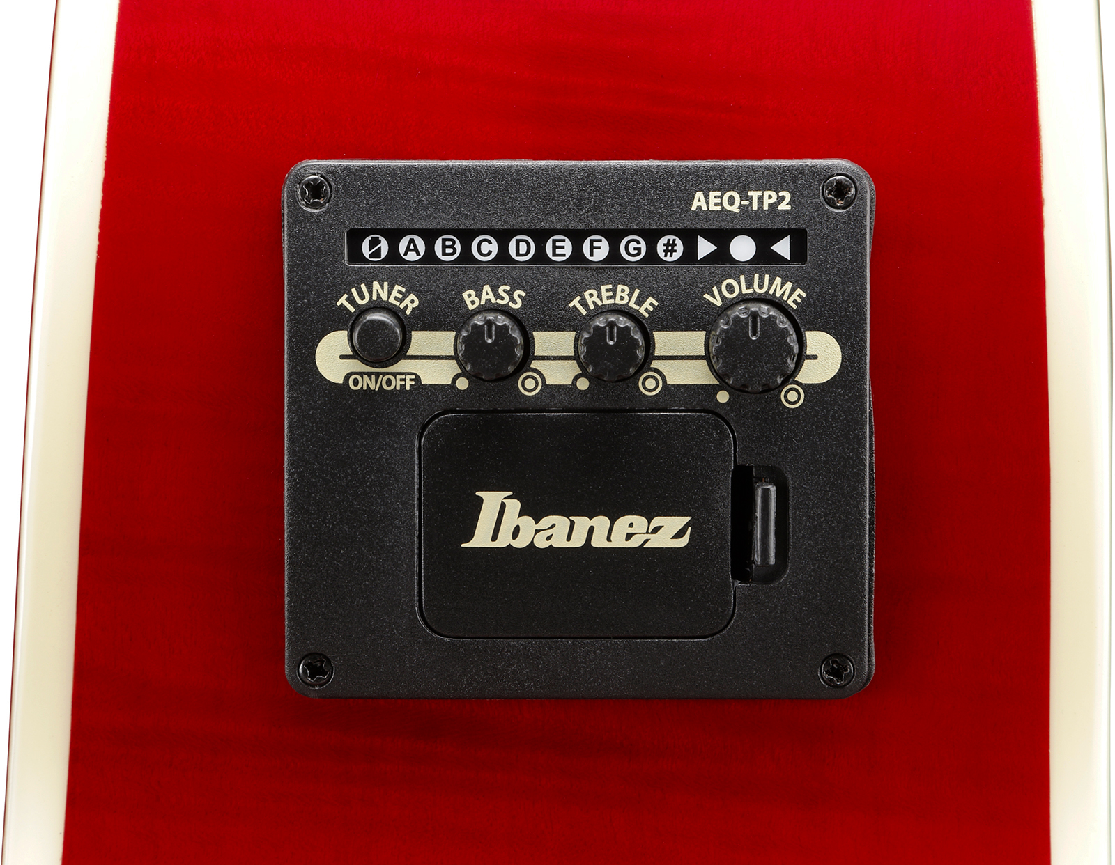 Ibanez Ae170 Ntr Concert Thinline Cw Epicea Erable Ova - Natural Top, Transparent Red Back - Guitare Folk - Variation 7