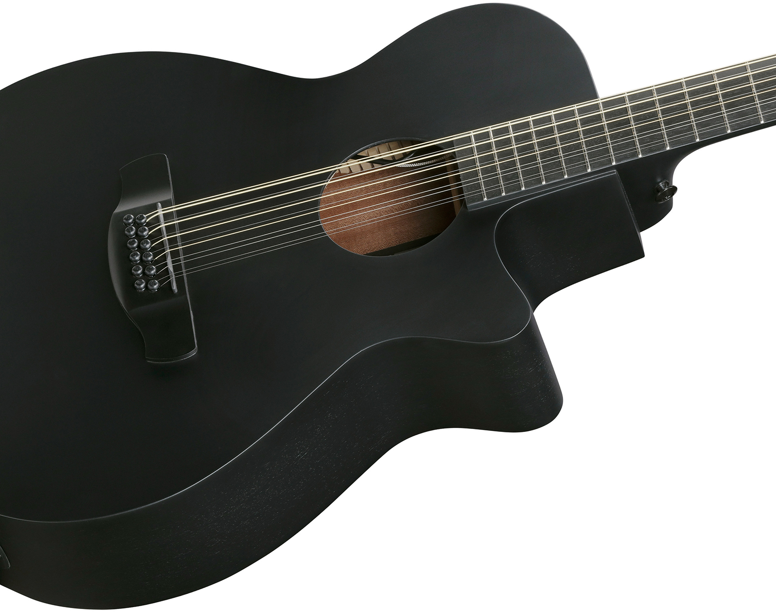 Ibanez Aeg1221 Bot Concert 12c Epicea Sapele Eb - Black Out - Guitare Folk - Variation 3