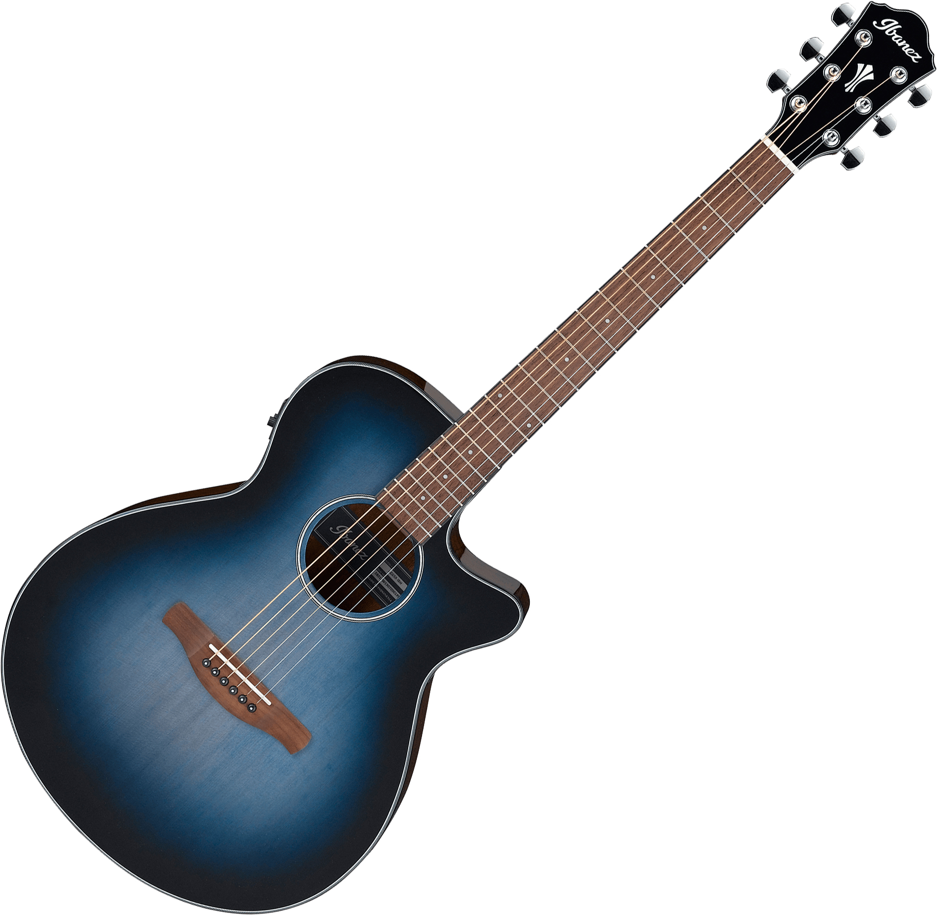 Guitare electro acoustique Ibanez AEG50 IBH indigo blue burst