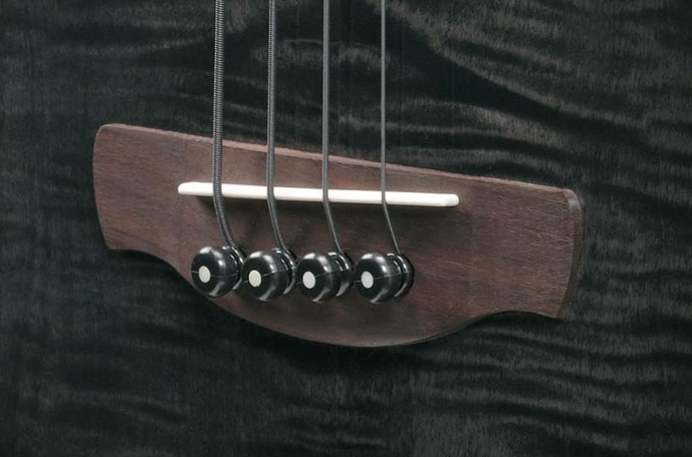 Ibanez Aegb25e Tkh Cw Epicea Sapele Rw - Transparent Black Sunburst - Basse Acoustique - Variation 4