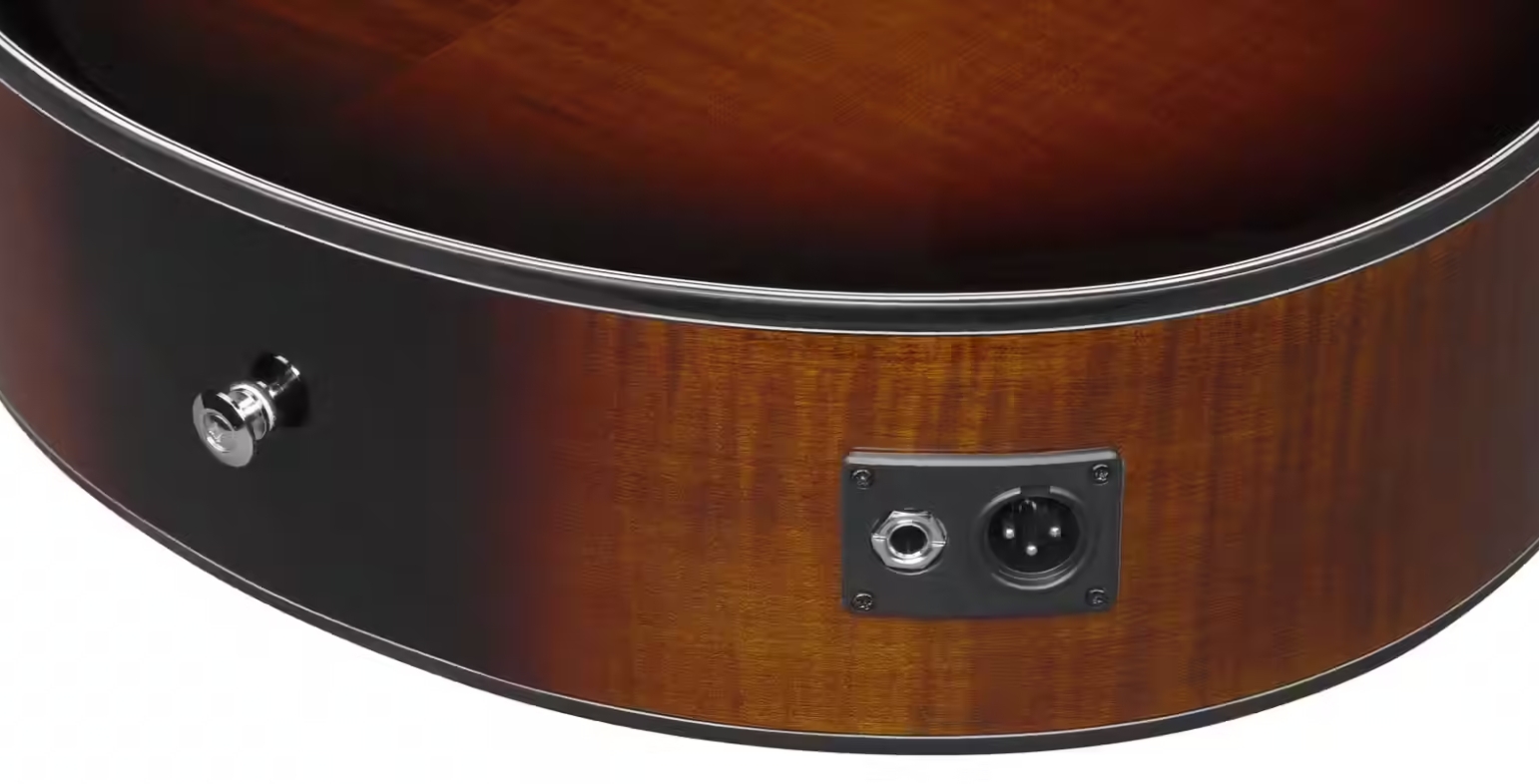 Ibanez Aewc400 Ams Grand Concert Cw Tout Erable Lau - Amber Sunburst - Guitare Folk - Variation 4