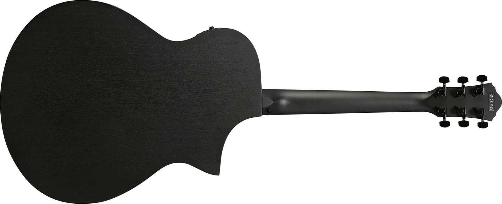 Ibanez Aewc621l Bot Grand Concert Cw Gaucher Tilleul Sapele Eb - Black Out - Guitare Folk - Variation 1