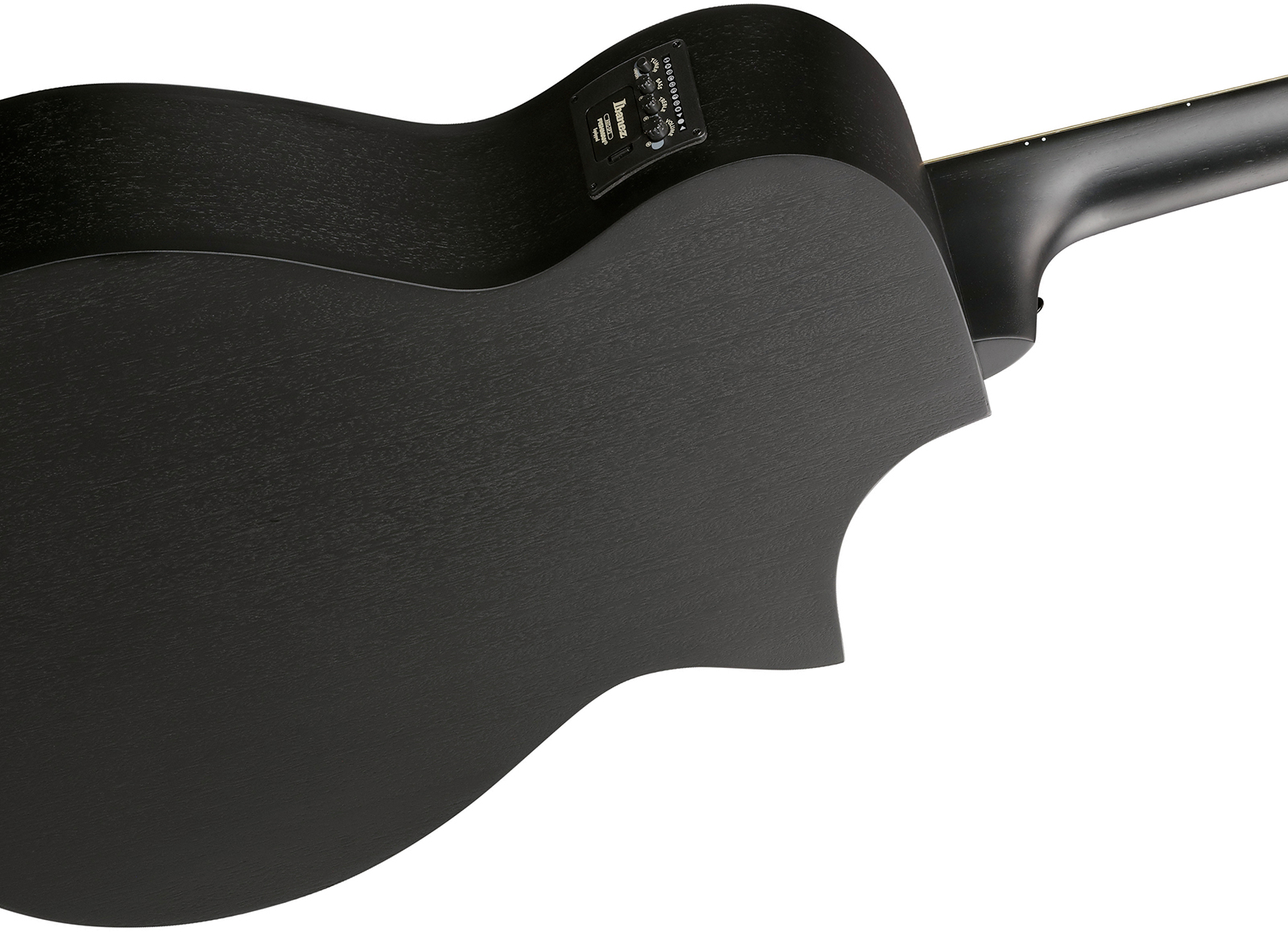 Ibanez Aewc621l Bot Grand Concert Cw Gaucher Tilleul Sapele Eb - Black Out - Guitare Folk - Variation 2