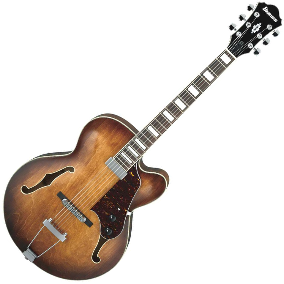 Guitare électrique caisse jazz Ibanez AF71F TBC tobacco brown marron