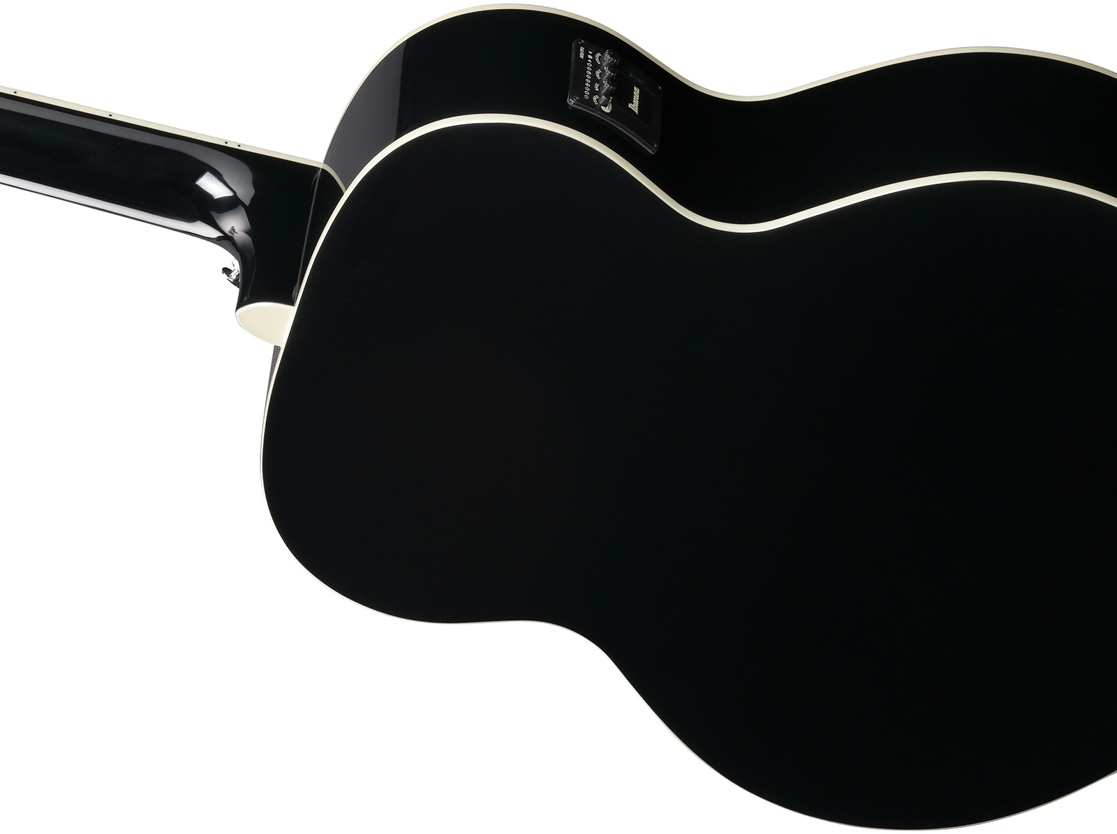 Ibanez Aj7012m1e Bk Jumbo 12c Epicea Okoume Lau - Black - Guitare Folk - Variation 5