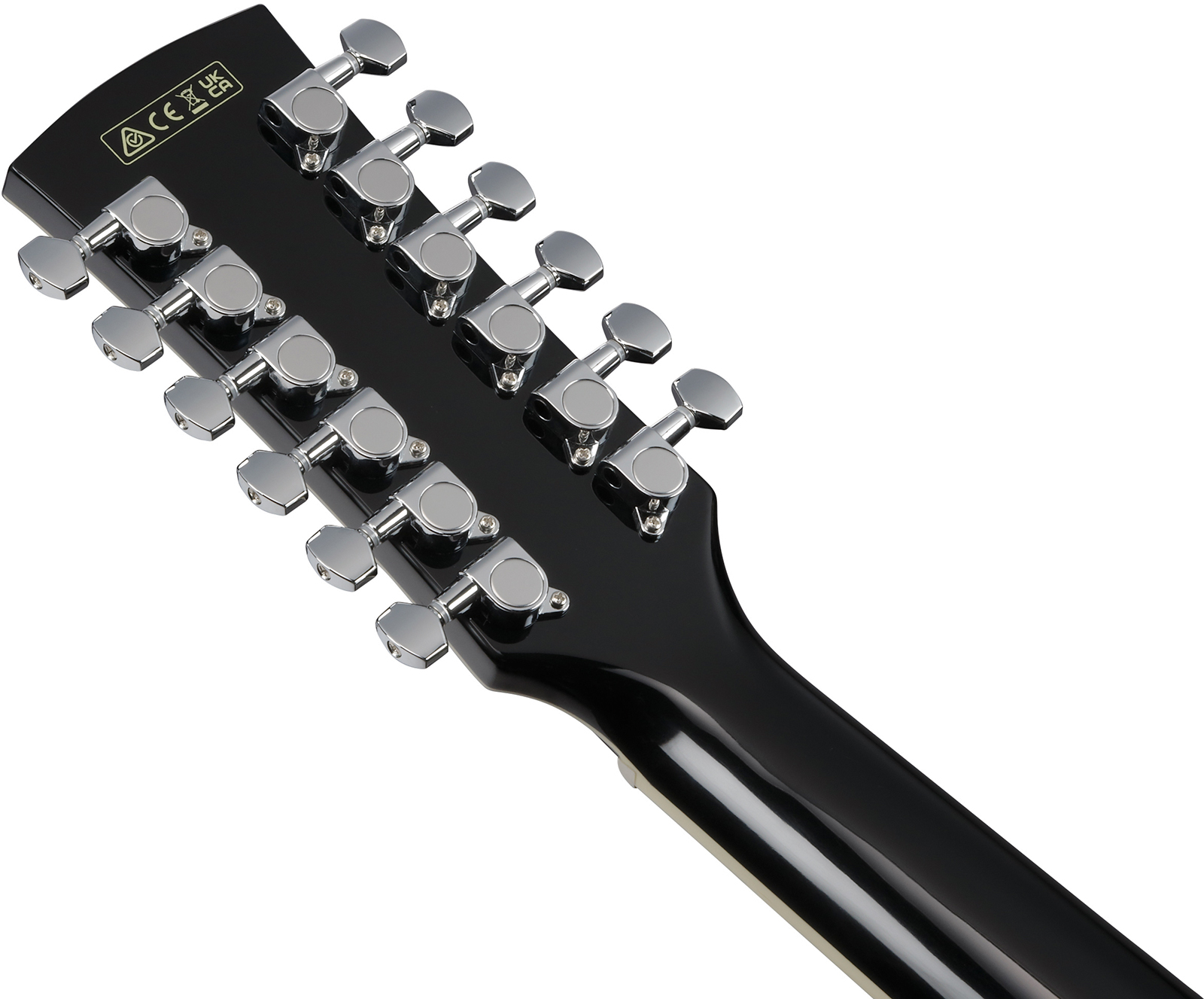 Ibanez Aj7012m1e Bk Jumbo 12c Epicea Okoume Lau - Black - Guitare Folk - Variation 6