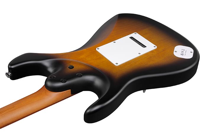 Ibanez Andy Timmons Atz10 Stm Premium Signature Hss Dimarzio Trem Mn - Sunburst Matte - Guitare Électrique Forme Str - Variation 3