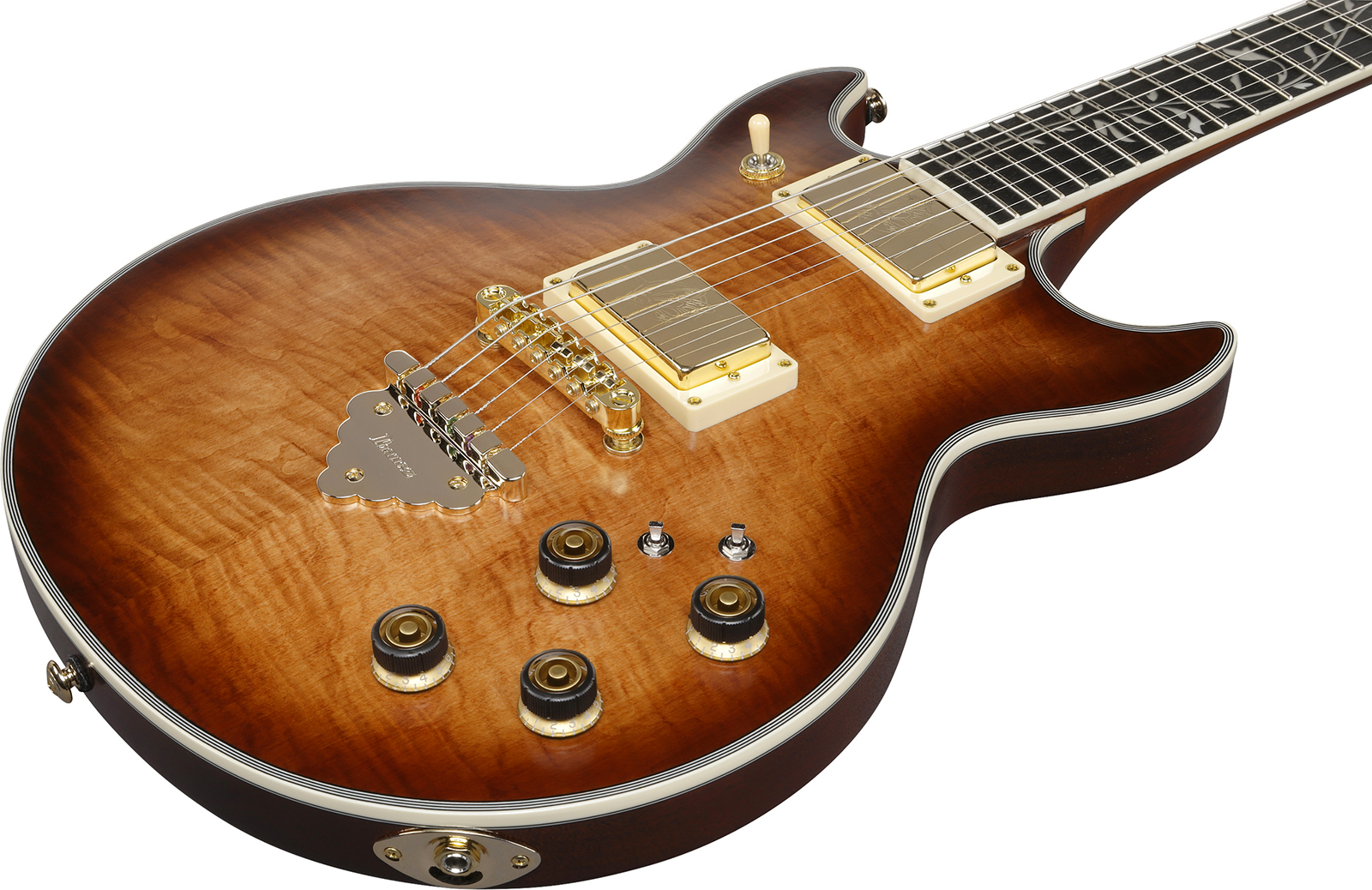 Ibanez Ar625fmsp Cml Standard Artist 2h Ht Eb - Caramel Burst Low Gloss - Guitare Électrique Double Cut - Variation 2