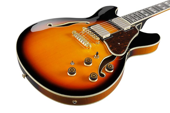 Ibanez As113 Bs Artstar Hh Ht Eb - Brown Sunburst - Guitare Électrique 3/4 Caisse & Jazz - Variation 2