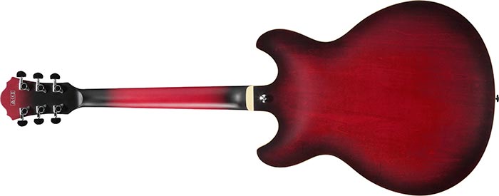 Ibanez As53 Srf Artcore Hh Ht Noy - Sunburst Red Flat - Guitare Électrique 1/2 Caisse - Variation 1