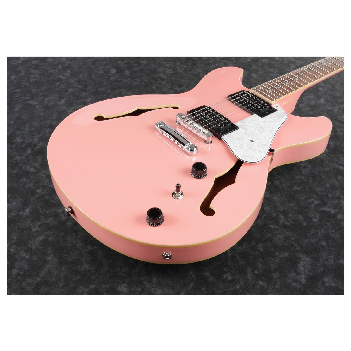 Ibanez As63 Crp Artcore Hh Ht Lau - Coral Pink - Guitare Électrique 1/2 Caisse - Variation 1