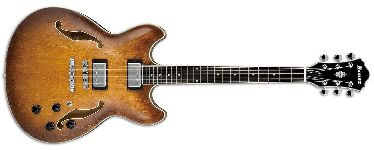 Ibanez As73 Tbc Artcore Hh Ht Lau - Tobacco Brown Sunburst - Guitare Électrique 1/2 Caisse - Variation 1