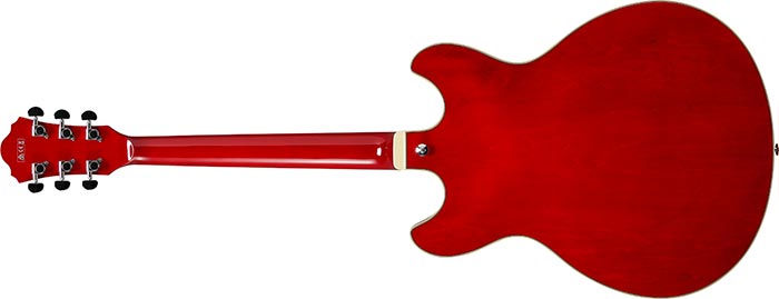 Ibanez As73 Tcd Artcore Hh Ht Noy - Transparent Cherry Red - Guitare Électrique 1/2 Caisse - Variation 1