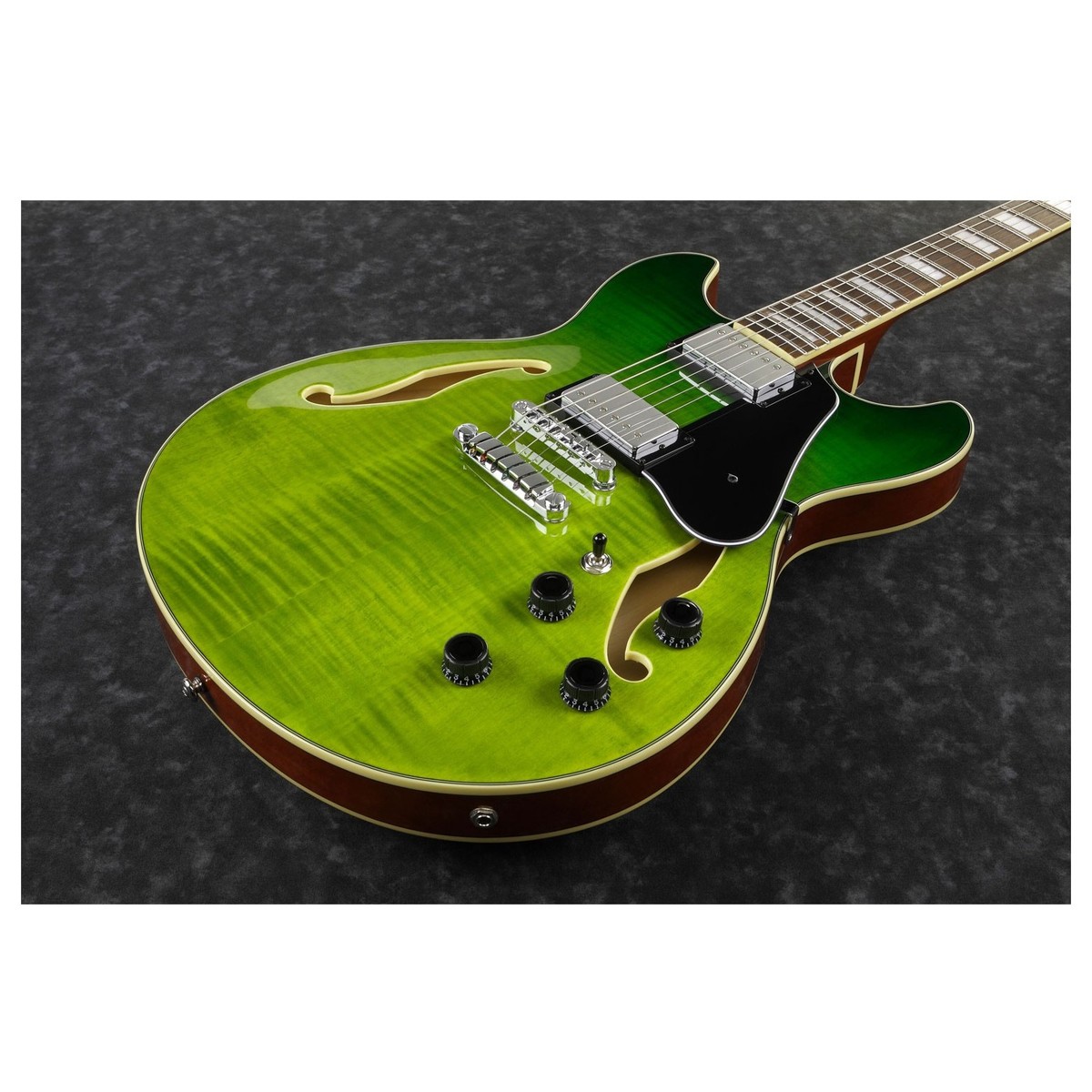 Ibanez As73fm Gvg Artcore Hh Ht Lau - Green Valley Gradation - Guitare Électrique 1/2 Caisse - Variation 1