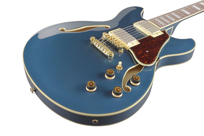 Ibanez As73g Pbm Artcore Hh Ht Noy - Prussian Blue Metallic - Guitare Électrique 1/2 Caisse - Variation 2