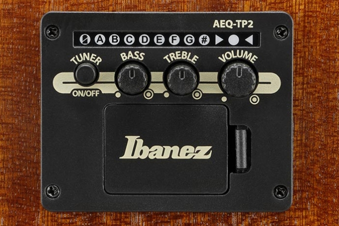 Ibanez Aw247ce Wk Artwood Dreadnought Cw Tout Okoume Ova - Weathered Black Open Pore - Guitare Folk - Variation 3