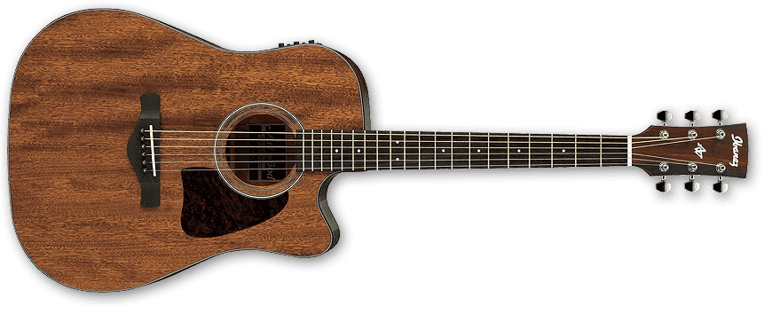 Ibanez Aw54ce Opn Artwood Dreadnought Cw Tout Acajou Rw - Open Pore Natural - Guitare Electro Acoustique - Variation 1