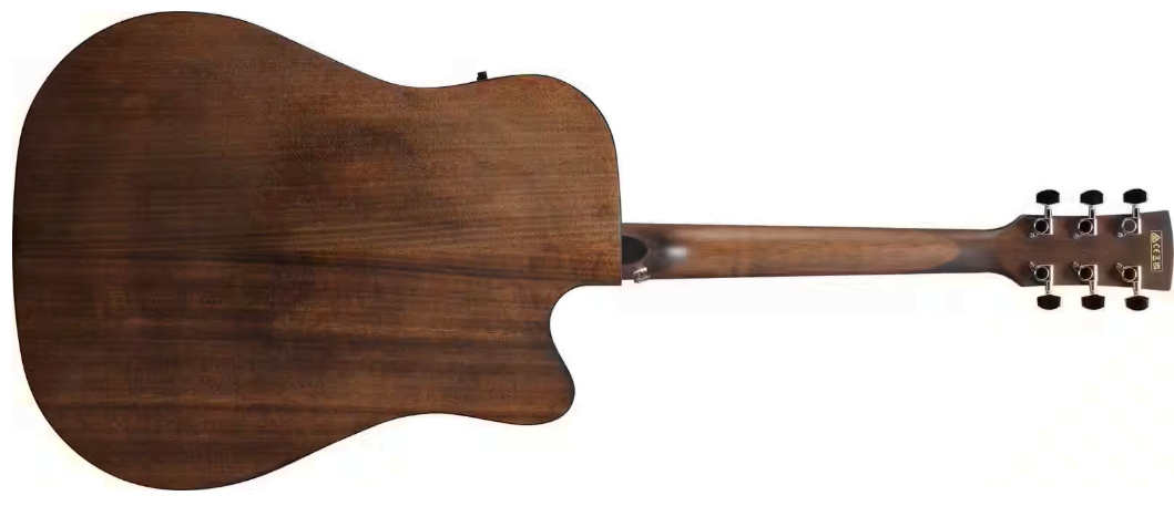 Ibanez Aw54lce Opn Artwood Dreadnought Cw Gaucher Tout Acajou Lau - Open Pore Natural - Guitare Folk - Variation 1