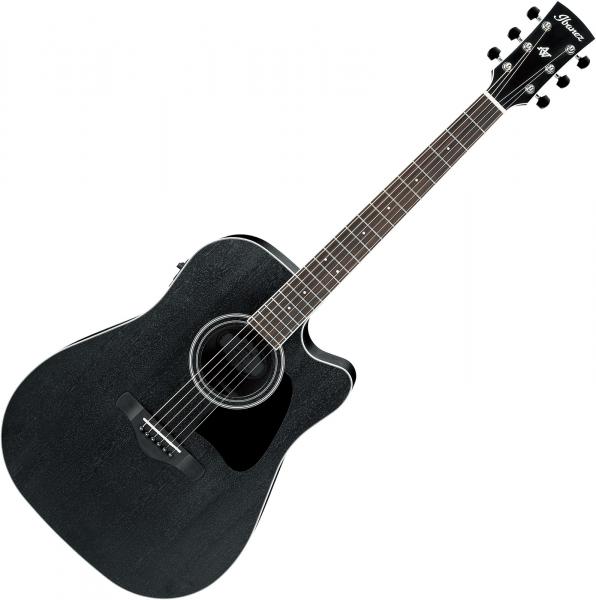 Guitare electro acoustique Ibanez AW8412CE WK Artwood - Weathered black open pore