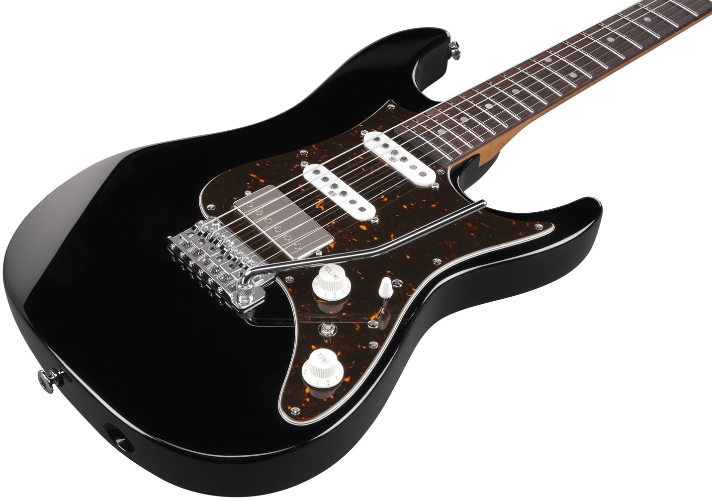 Ibanez Az2204n Bk Prestige Jap Hss Seymour Duncan Trem Rw - Black - Guitare Électrique Forme Str - Variation 1
