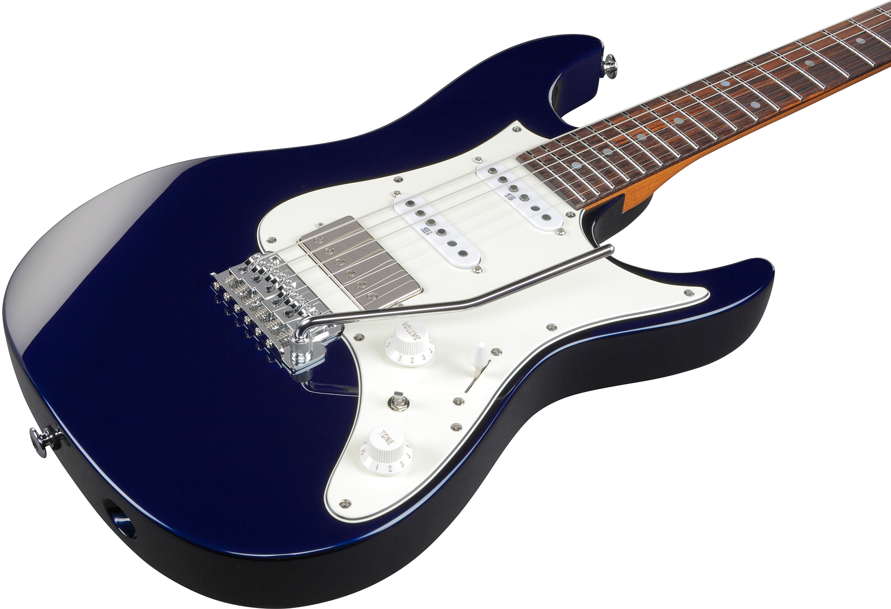 Ibanez Az2204nw Dtb Prestige Jap Hss Seymour Duncan Trem Rw - Dark Tide Blue - Guitare Électrique Forme Str - Variation 2