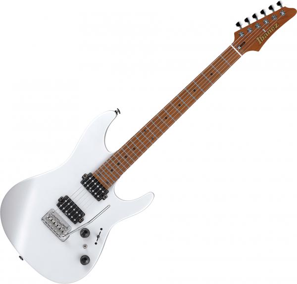 Ibanez AZ2402 PWF Prestige Japan - pearl white flat Guitare