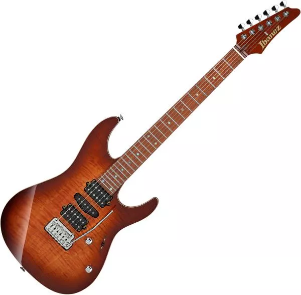 Guitare électrique solid body Ibanez AZ2407F BSR Prestige Japan - Brownish Sphalerite
