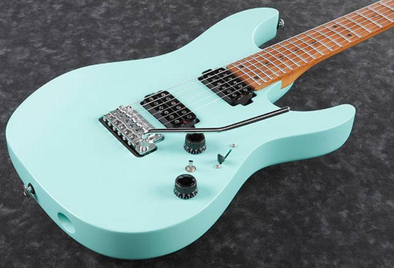 Ibanez Az242 Sfm Premium Hh Trem Mn +housse - Sea Foam Green Matte - Guitare Électrique Forme Str - Variation 2