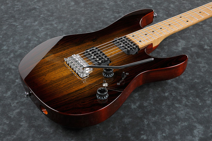 Ibanez Az242bc Det Premium Hh Trem Mn - Deep Espresso Burst - Guitare Électrique Forme Str - Variation 2