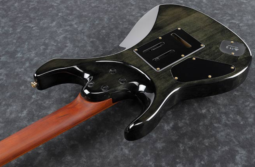 Ibanez Az242pbg Ckb Premium Hh Trem Mn +housse - Charcoal Black Burst - Guitare Électrique Forme Str - Variation 2