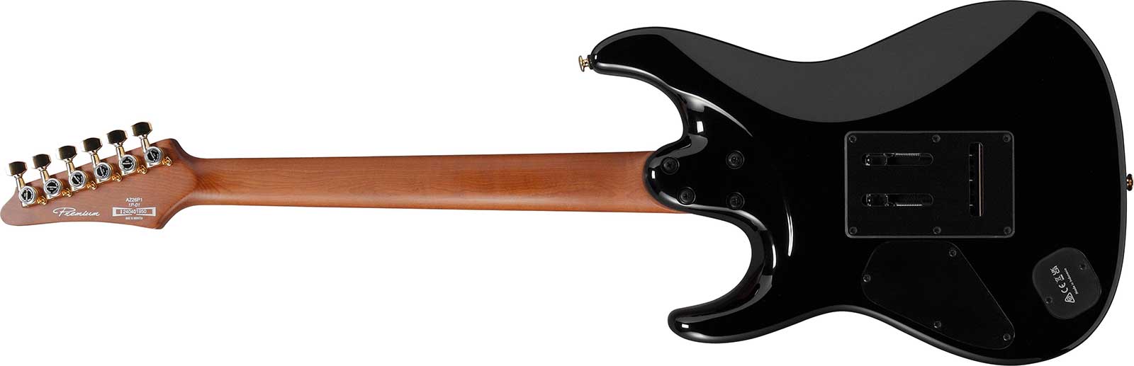Ibanez Az26p1 Bk Premium Hss Seymour Duncan Trem Eb - Black - Guitare Électrique Forme Str - Variation 1