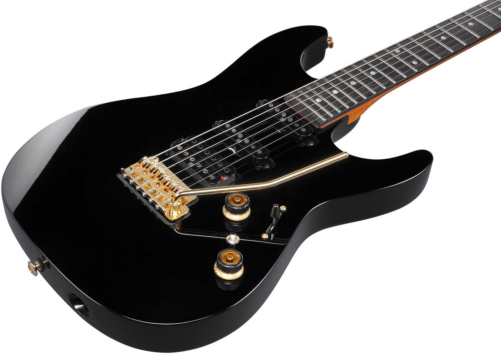 Ibanez Az26p1 Bk Premium Hss Seymour Duncan Trem Eb - Black - Guitare Électrique Forme Str - Variation 2