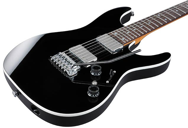 Ibanez Az42p1 Bk  Premium 2h Seymour Duncan Trem Rw - Black - Guitare Électrique Forme Str - Variation 2