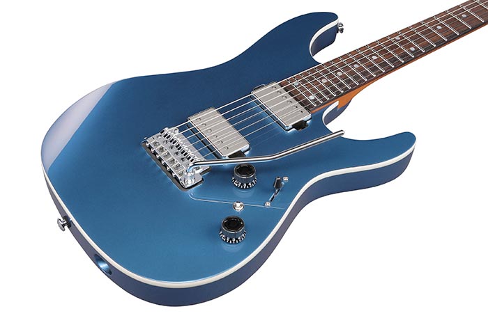 Ibanez Az42p1 Pbe Premium 2h Trem Rw - Prussian Blue Metallic - Guitare Électrique Forme Str - Variation 2