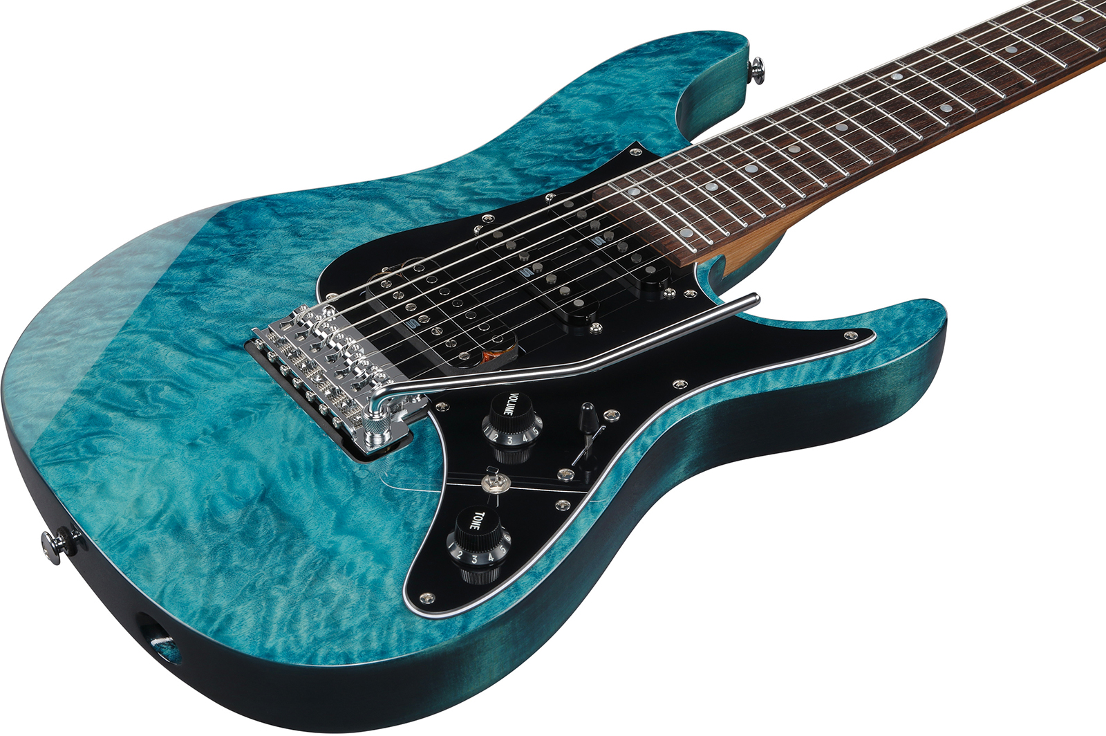 Ibanez Az447p1qm Cob Premium Hss Seymour Duncan Trem Rw - Cosmic Blue - Guitare Électrique Forme Str - Variation 2