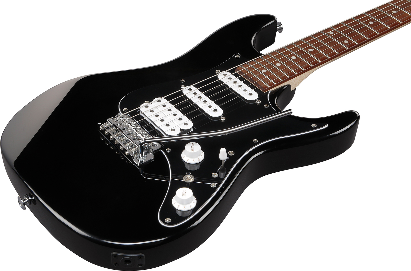 Ibanez Azes40b Bbk Standard Hss Trem Jat - Black - Guitare Électrique Forme Str - Variation 2