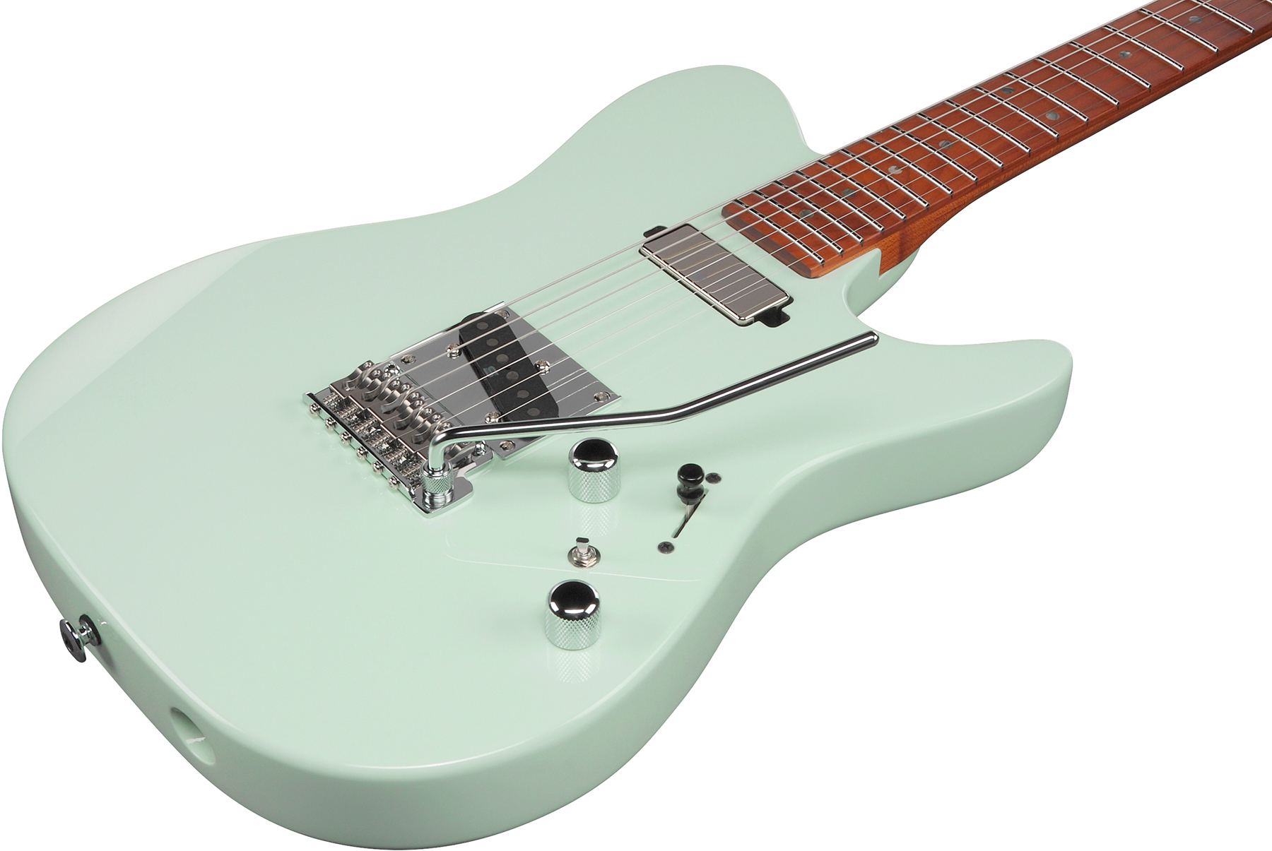 Ibanez Azs2200 Mgr Prestige Jap Smh Seymour Duncan Trem Mn - Mint Green - Guitare Électrique Forme Tel - Variation 2