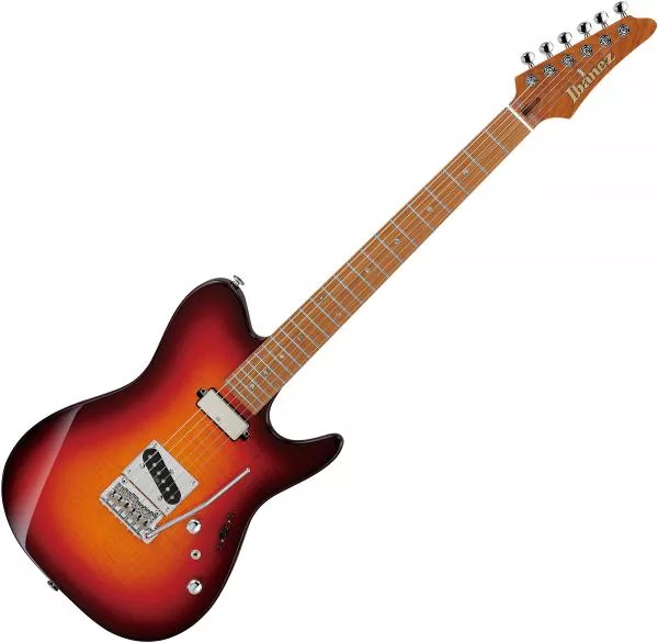 Guitare électrique solid body Ibanez AZS2200F STB Prestige Japan - SUNSET BURST