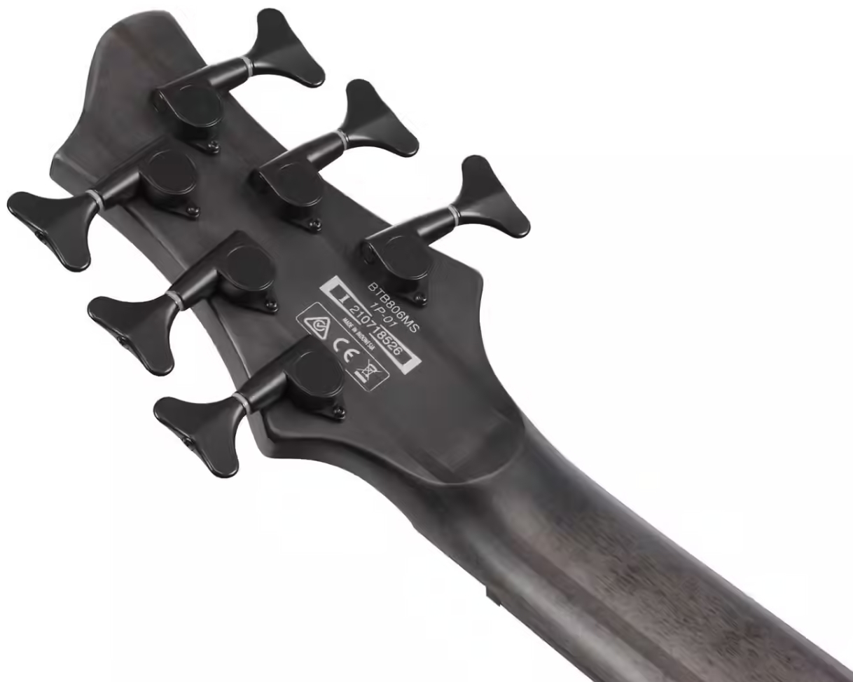 Ibanez Btb806ms Tgf Workshop 6c Multiscale Active Pp - Transparent Gray Flat - Basse Électrique Solid Body - Variation 4