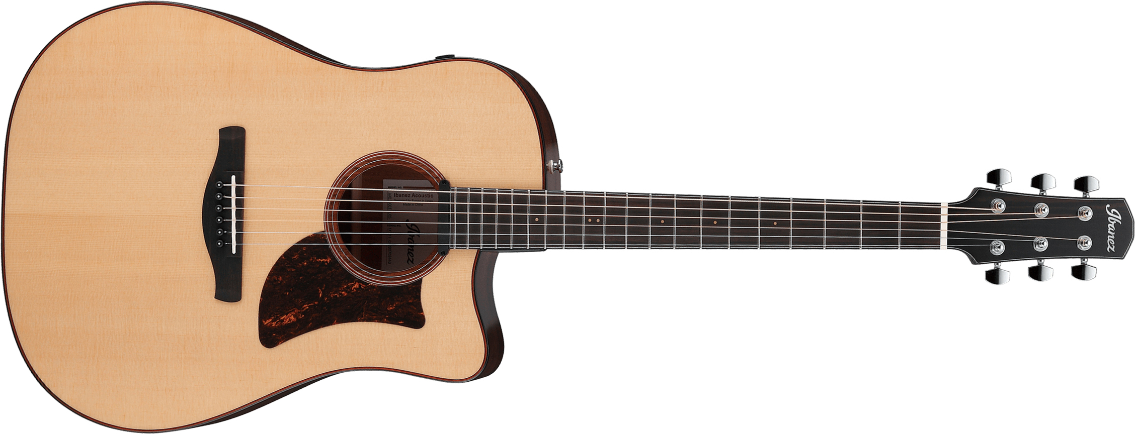 Ibanez Aad300ce Lgs Advanced Dreadnought Cw Epicea Okoume Eb - Natural Low Gloss - Guitare Electro Acoustique - Main picture