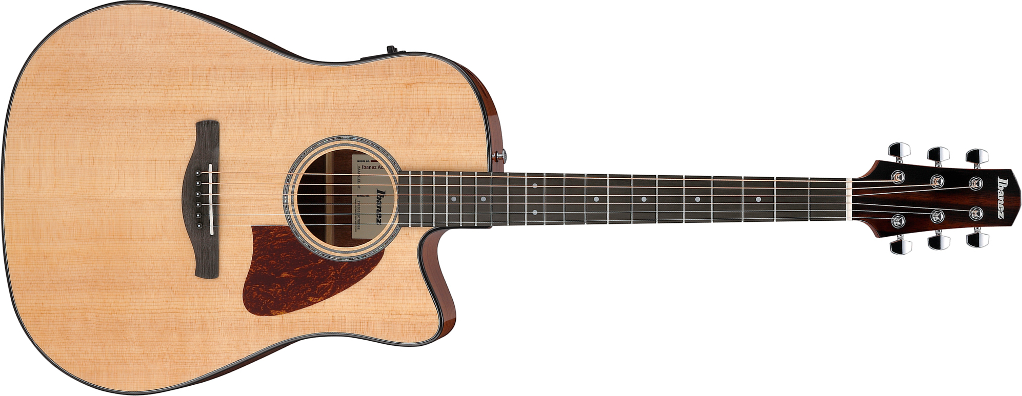 Ibanez Aad51ce Nt Advanced Dreadnought Cw Epicea Sapele Pur - Natural - Guitare Folk - Main picture