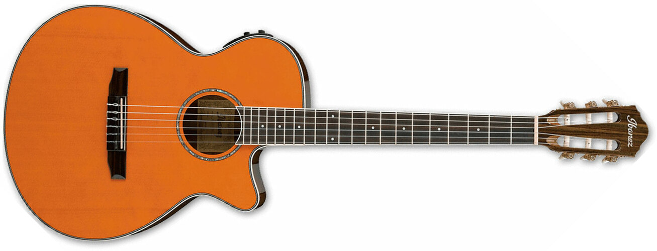 Ibanez Aeg10nii Tng Concert Cw Epicea Sapelli Rw - Mandarine - Guitare Classique Format 4/4 - Main picture