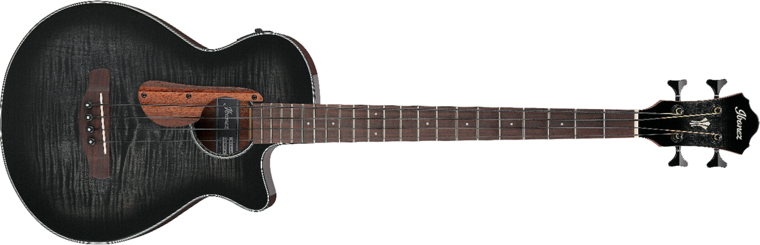 Ibanez Aegb25e Tkh Cw Epicea Sapele Rw - Transparent Black Sunburst - Basse Acoustique - Main picture
