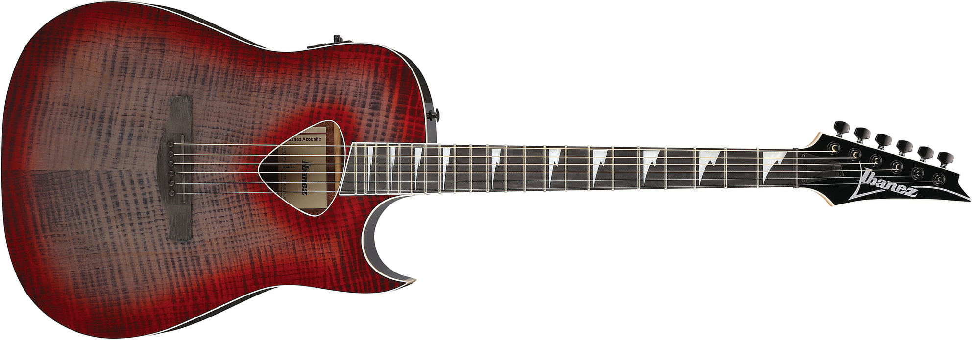 Ibanez Alt50fa Rdb Altsar Dreadnought Cw Tilleul Sapele Pur - Red Doom Burst High Gloss - Guitare Folk - Main picture