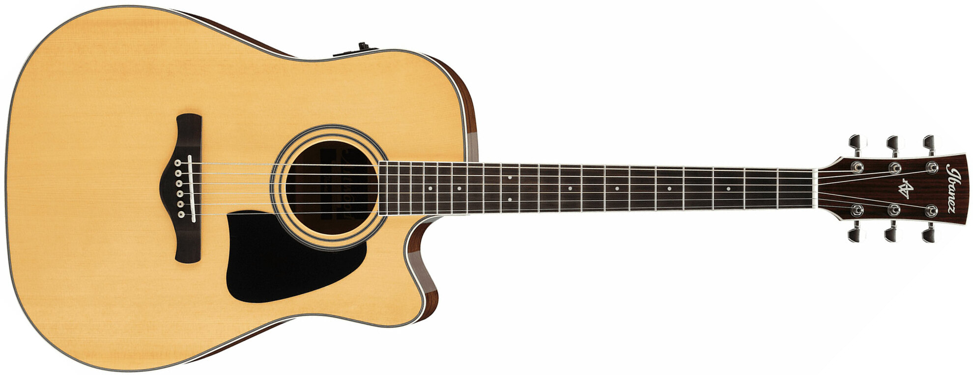 Ibanez Aw70ce Nt Artwood Dreadnought Cw Epicea Okoume Ova - Natural - Guitare Electro Acoustique - Main picture